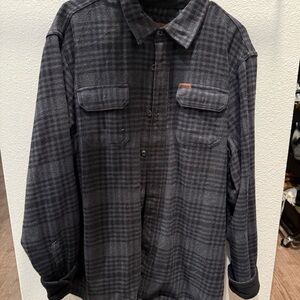 Orvis Charcoal Plaid Shirt Jacket